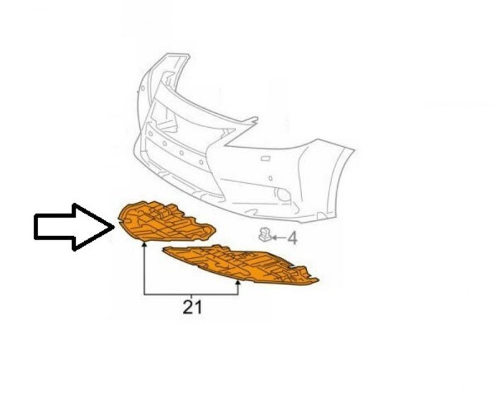 بطانة لكزس اسفل  يمين - Image 1